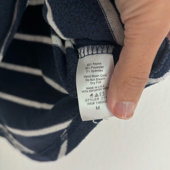 Market and Spruce Doleman Sleeve Striped Knit Top - Picture 6 of 8